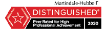 Martindale-Hubbell | Distinguished Peer Rated For High Professional Achievement 2020